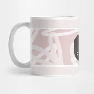 Inspirational quotes on abstract pink botanical background. Mug